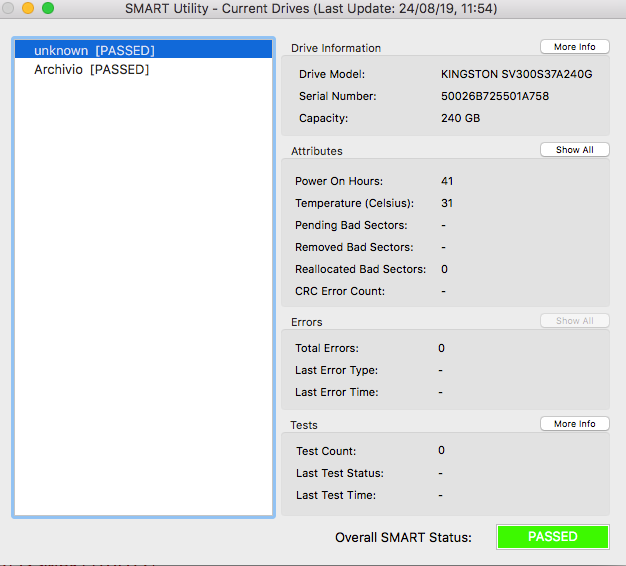 ssd smart utility